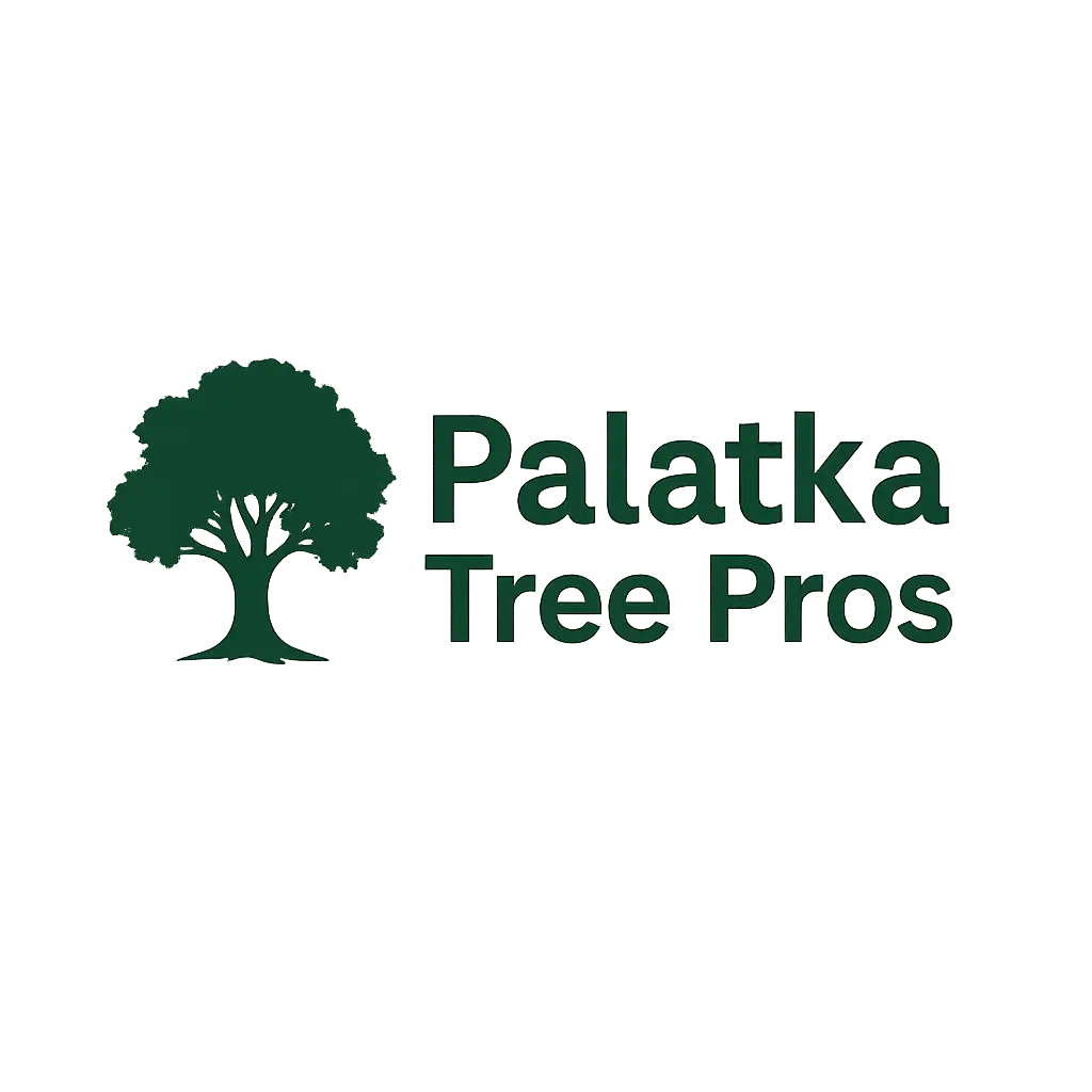 Palatka Tree Pros logo, professional tree removal, trimming, and land clearing company in Palatka, Florida.
